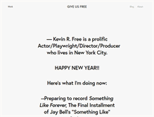 Tablet Screenshot of kevinrfree.com